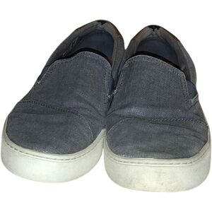 Tom's Men's/Unisex Blue Canvas Luca Slip On Casual Shoes Size 8!